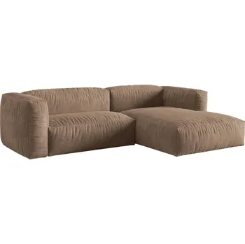 Pohovka Micadoni Sametová rohová pohovka Martina 280 cm, pravá