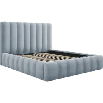 Postel Micadoni Sametová postel Kelp 160 x 200 cm s úložným prostorem