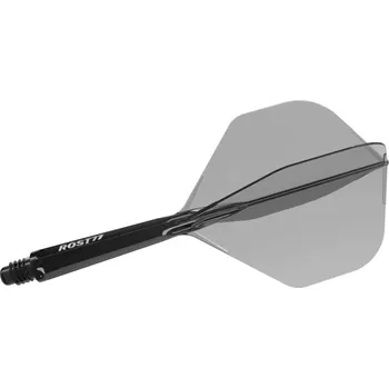 Šipka Cuesoul ROST 77 průhledné černé, No2 letky a střední násadky