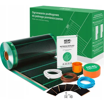 Topná rohož Topná Fólie HD-G | Infračervená | Výkon 80 W/m2 | Sada 6 m2