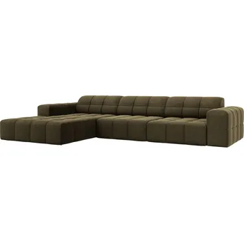 Pohovka Cosmopolitan Design Sametová rohová pohovka Chicago 284 cm, levá
