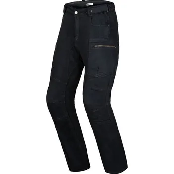 Moto kalhoty Jeansy na motorku Rebelhorn Urban III černé Obvod pasu: W38, Délka nohavice: L34
