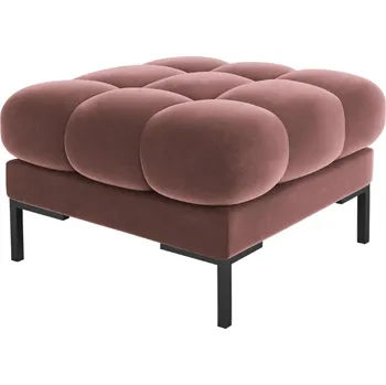 Taburet Micadoni Sametová podnožka Mamaia 60 x 60 cm