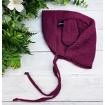 Kulišárny Čepeček s oušky WINE mušelín věkové rozmezí: 2-4 roky