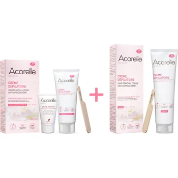 Přípravek na depilaci a epilaci Acorelle SADA Depilační krém na obličej a citlivé zóny 75ml + Depilační krém na tělo 150ml