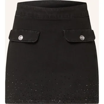 Dámská sukně Liu Jo Dámská Džínová Sukně S Ozdobnými Kamínky, černá, 38
