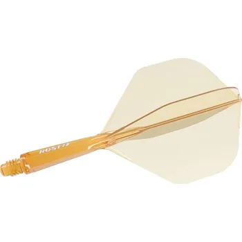 Šipka Cuesoul ROST 77 průhledné oranžové, No2 letky a krátké násadky