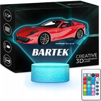 Lampička Noční lampa Murrano vícebarevná