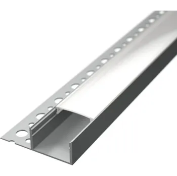 LED lišta Vestavný profil lišta pro LED pásky V20 - profil lišta + Nacvakávací čirý difuzor 2m - LED Solution - LP318_LP305-TRANC - LP318_LP305-TRANC