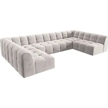 Pohovka Micadoni Sametová rohová pohovka Kendal 372 cm