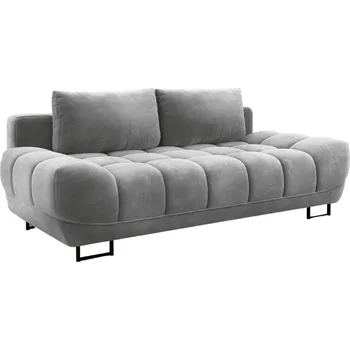 Pohovka Windsor & Co Šedá sametová rozkládací pohovka Cirrus 215 cm