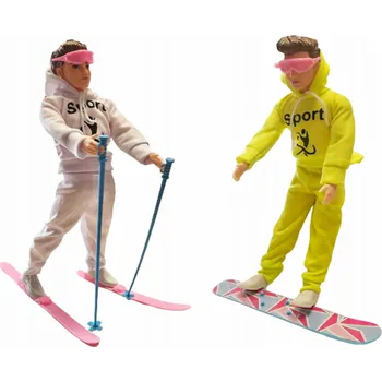 Panenka PANENKA LALAK MODEL CHLAPEC LYŽAŘ SNOWBOARDISTA 30CM E1979 EMAJ