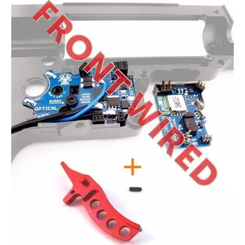 Airsoft JeffTron JeffTron LEVIATHAN V2 Optical (do předpažbí) + CNC spoušť CURVED - Červená