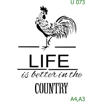 Šablona U 073 - A3 , Nelepící folie