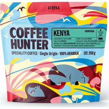 Káva Káva zrnková Coffee Hunter Arabica Keňa 250 g světlá jemná
