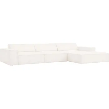 Pohovka Micadoni Bouclé rohová pohovka Jodie 284 cm, pravá