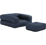 Karup Design Rozkládací křeslo Cube s podnožkou