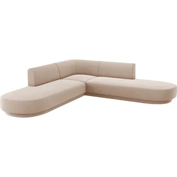 Pohovka Micadoni Sametová rohová pohovka Miley 248 cm