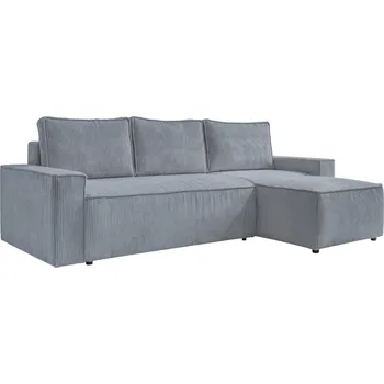 Pohovka Miuform Manšestrová rozkládací pohovka Brave Dave 250 cm, levá/pravá