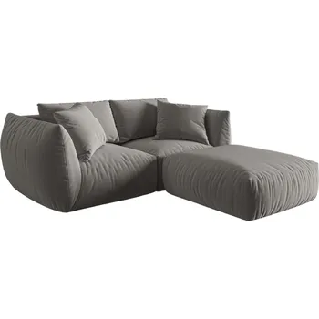 Pohovka Micadoni Sametová rohová pohovka Chris 220 cm, levá/pravá