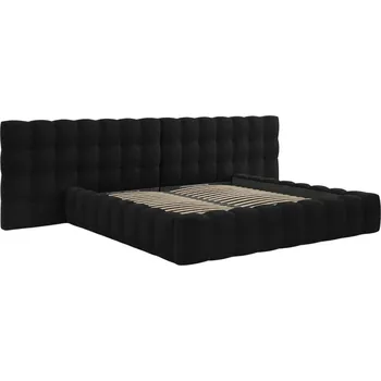 Postel Micadoni Sametová postel Mamaia 200 x 200 cm s úložným prostorem