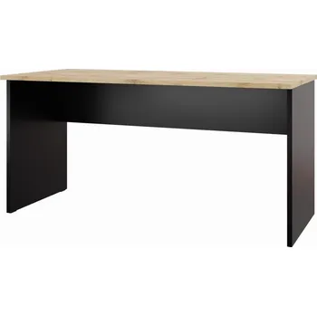 Psací stůl Obdélníkový psací stůl Nejlevnějšínábytek.cz 147,8 x 148 x 74 cm, odstíny hnědé