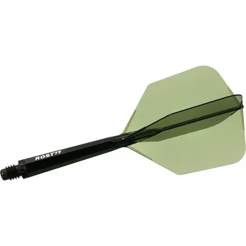 Šipka Cuesoul ROST 77 průhledné zelené, Big Wing letky a dlouhé násadky