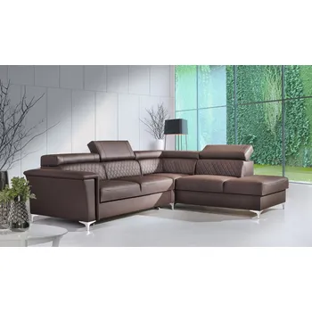 Sedací souprava Dolmar Sedací souprava Garry 2 s polohovatelnými záhlavníky Barevné provedení: Cayanne 1117 red eko kůže, Zvolte stranu sed. soupravy: Pravá strana