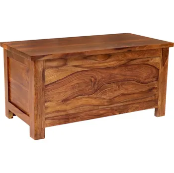 Koš na prádlo Truhla na prádlo 90x45x45 z masivu palisandr