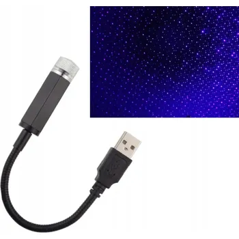 Projekční technika USB LED Projektor Hvězdné Oblohy do Auta - MODRÝ
