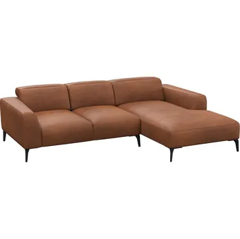 Pohovka Flexlux Kožená rohová pohovka VOLUZZI 266 cm, pravá