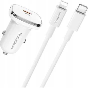 Nabíječka automobilová Apple Lightning, USB Type-C Borofone 3000 mA
