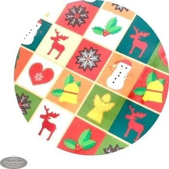 Jedlá dekorace na dort Ostatní Jedlý papír s Vánočním motivem