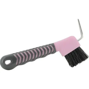 Čištění pro koně Háček na kopyta HIPPOTONIC Soft Hand pink/grey