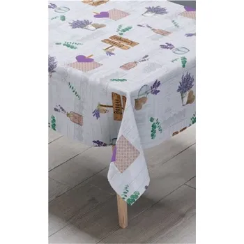 ubrus Ubrus PVC 213A levandule a ginko návin 20 m x 140 cm