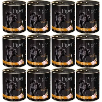 DOLINA NOTECI Piper Animals s křepelkou - mokré krmivo pro psy - 12x800g