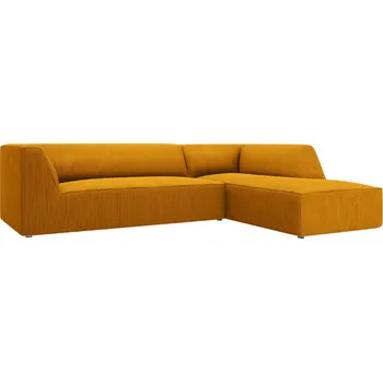 Pohovka Micadoni Manšestrová rohová pohovka Ruby 273 cm, pravá