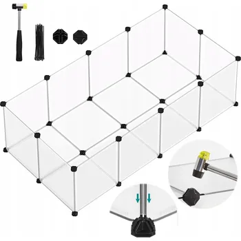 Klec výběh pro hlodavce 143x73 cm morče psa kotec kočky králíka