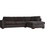 WOOOD Manšestrová rohová pohovka Edison 283 cm, pravá