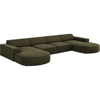 Pohovka Micadoni Sametová rohová pohovka Jodie 364 cm