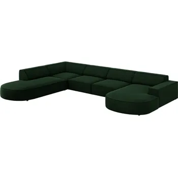 Pohovka Micadoni Sametová rohová pohovka Jodie 364 cm, levá