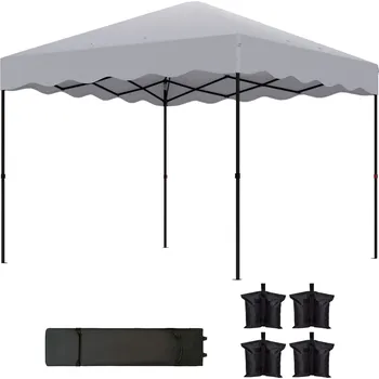 Zahradní stan Skládací zahradní párty stan, 3 x 3 m | světle šedý