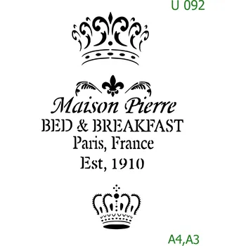 Šablona U 092 - A3 , Lepící fólie