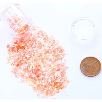 Výtvárné potřeby PourArt Glitr do pryskyřice holografický nepravidelné tvary 2g Barva: Oranžová