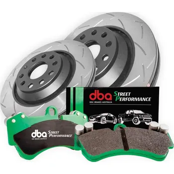 Brzda na kolo DBA Brzdový Kit 4000 Series T3 Drážkování & Street Performance Brzdový destičky DBA42809S-2384SP