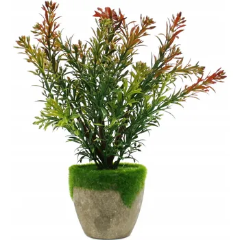 umělá květina UMĚLÁ TRÁVA DEKORATIVNÍ ROSTLINA V KVĚTINÁČI 27CM