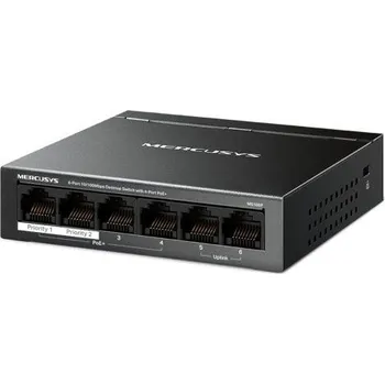 Switch Switch TP-Link Mercusys MS106P 2x LAN, 4x LAN s PoE, 67W