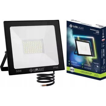 HALOGEN LED 50W REFLEKTOR SLIM VENKOVNÍ IP66 PRACOVNÍ bílá studená