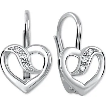 Náušnice Brilio Zamilované náušnice z bílého zlata s krystaly 239 001 00910 07 + 2 měsíce na vrácení zboží