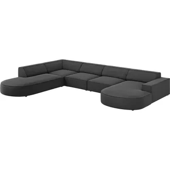 Pohovka Micadoni Sametová rohová pohovka Jodie 364 cm, levá